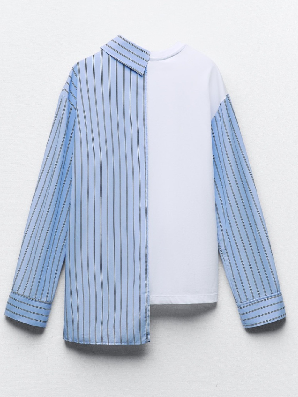 Zara Mixed Media Shirt - Picture 2 of 9